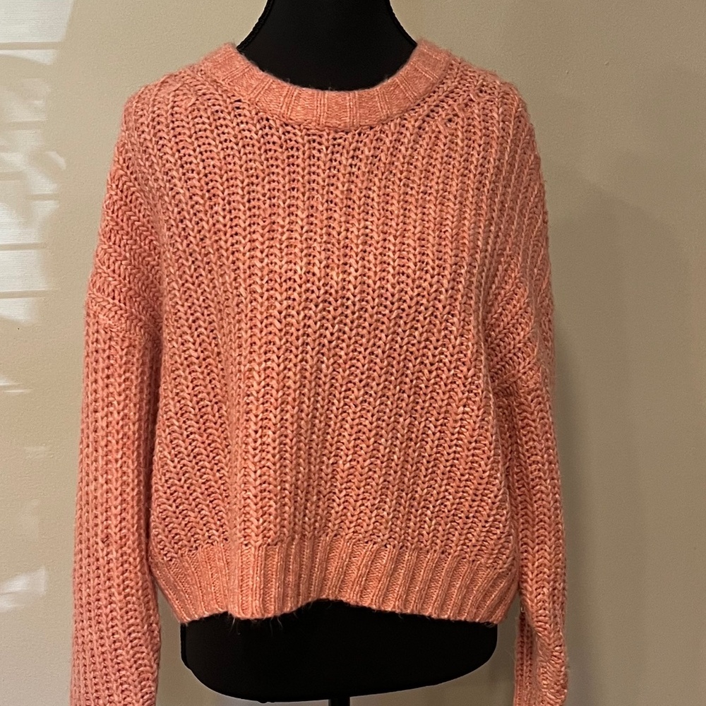 American Eagle Outfitters Bulky Sweater Pink Women's Size M